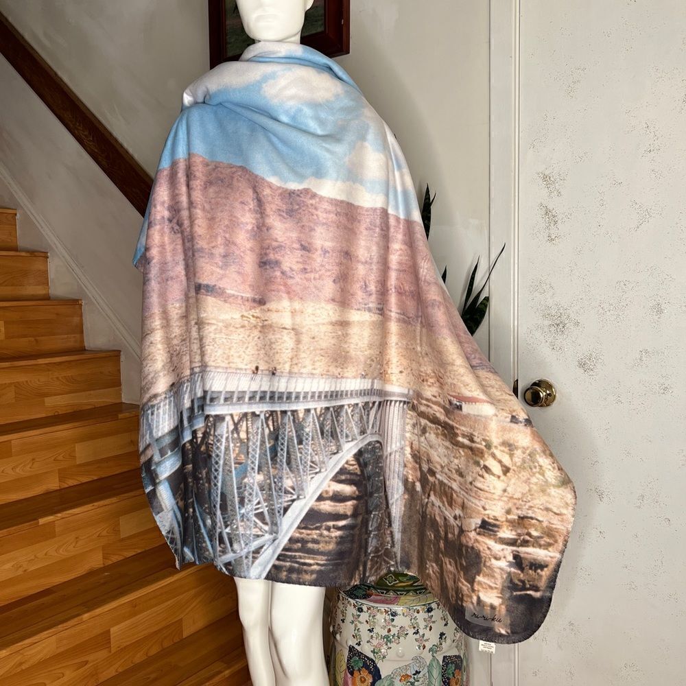 Free People Ri-Ri-Ku x FP Bridges photo Sherpa Blanket